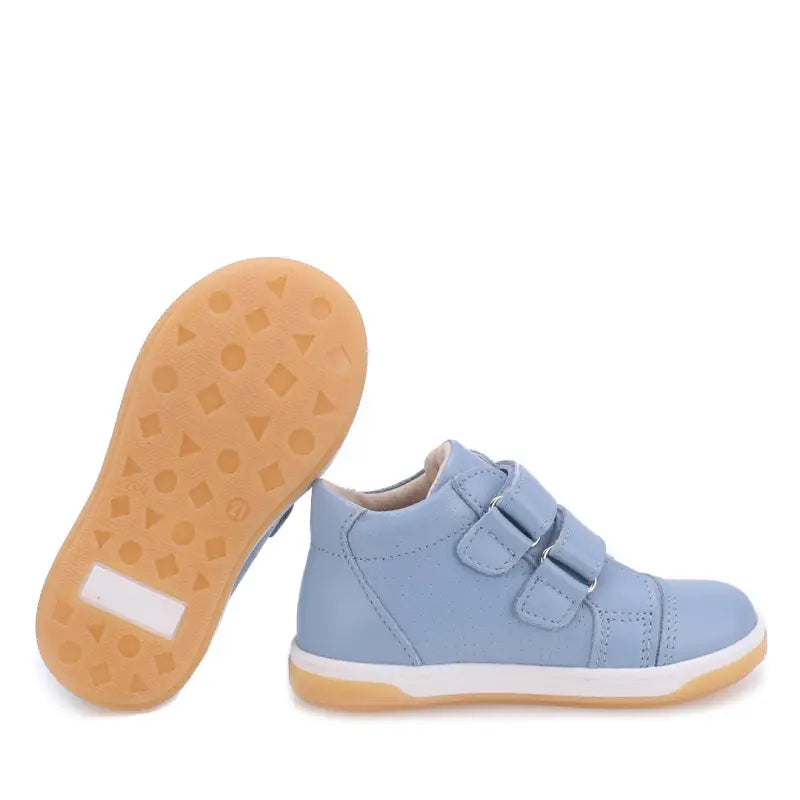 Emel Sky Blue Velcro Toddler Sneaker 2675 - FIRST WALKER