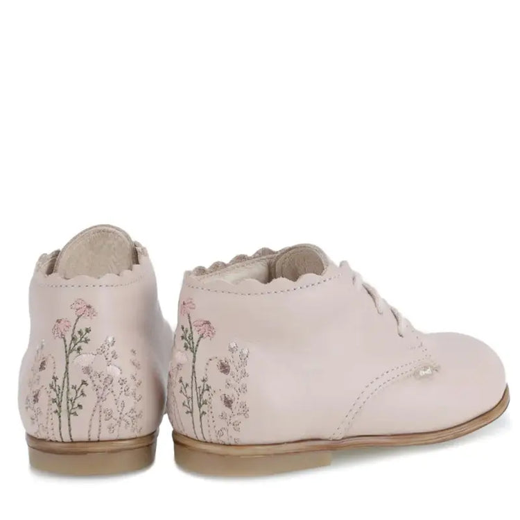 Emel Stone Nude Lace Toddler Shoe 1440 - GIRLS