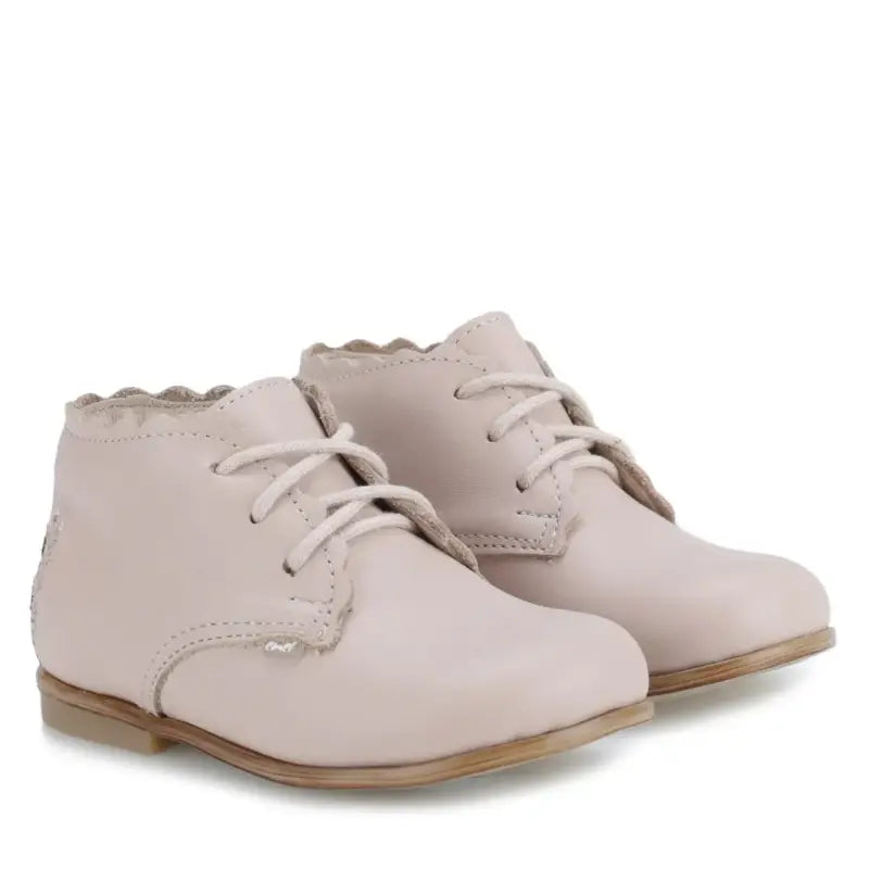 Emel Stone Nude Lace Toddler Shoe 1440 - GIRLS