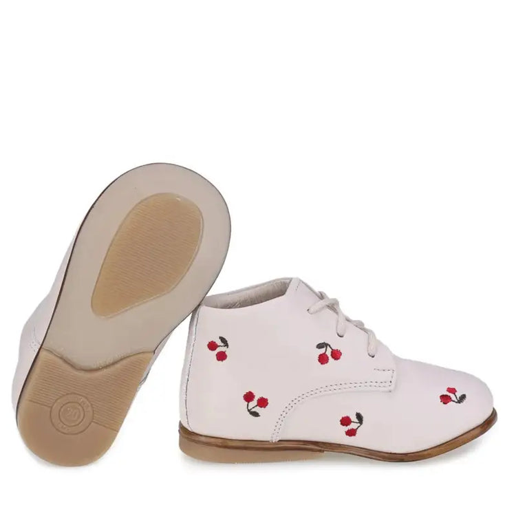 Emel White Cherry Toddler Shoe E1426 - FIRST WALKER