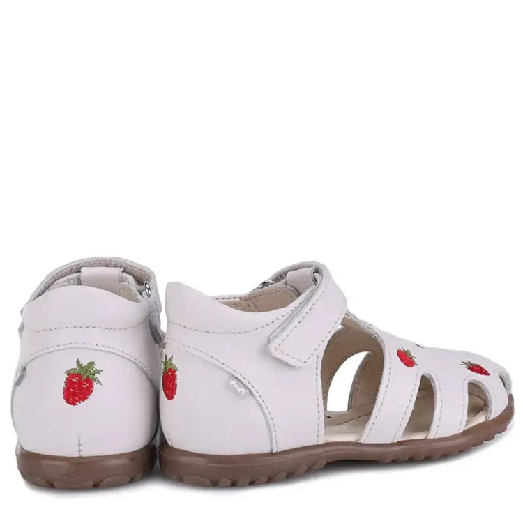 Emel White Strawberries Toddler Sandal 1646 - FIRST WALKER