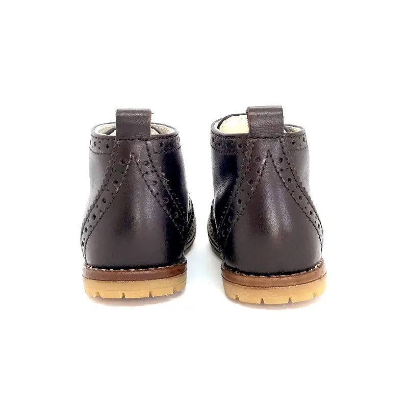 The Eugens Alexis Dark Brown Wingtip Lace up Bootie - FIRST WALKER