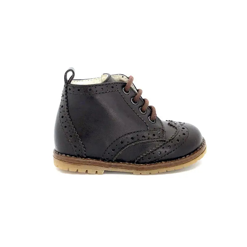 The Eugens Alexis Dark Brown Wingtip Lace up Bootie - FIRST WALKER