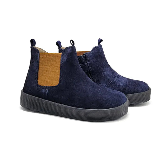 Falcotto Tarbell Navy Zucca Firstwalker Bootie - 21 - BOYS