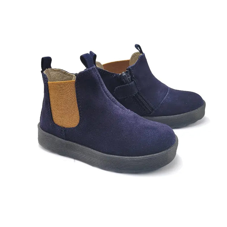 Falcotto Tarbell Navy Zucca Firstwalker Bootie - 21 - BOYS