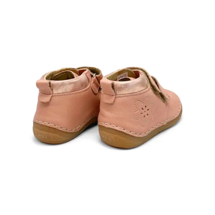 Froddo Pink Gold Flower Velcro First Walker G- FIRST WALKER