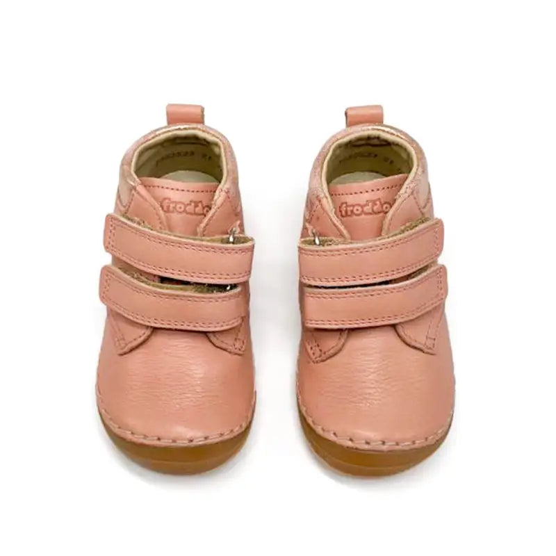 Froddo Pink Gold Flower Velcro First Walker G- FIRST WALKER