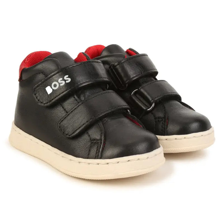 HUGO BOSS Black Red Velcro Sneaker J09207 - 21 - BOYS