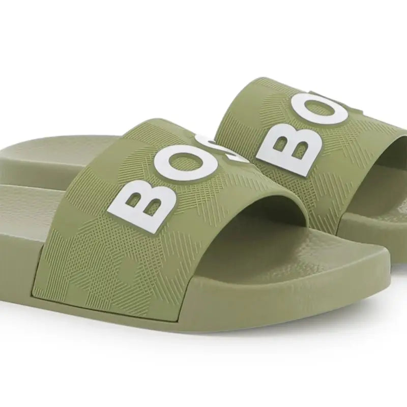 Hugo Boss Lime Green Slide J51643 - BOYS