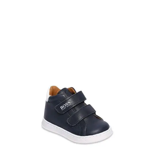 Hugo Boss Navy Blue High Top Velcro Trainers 9136 / 9220 - Boys