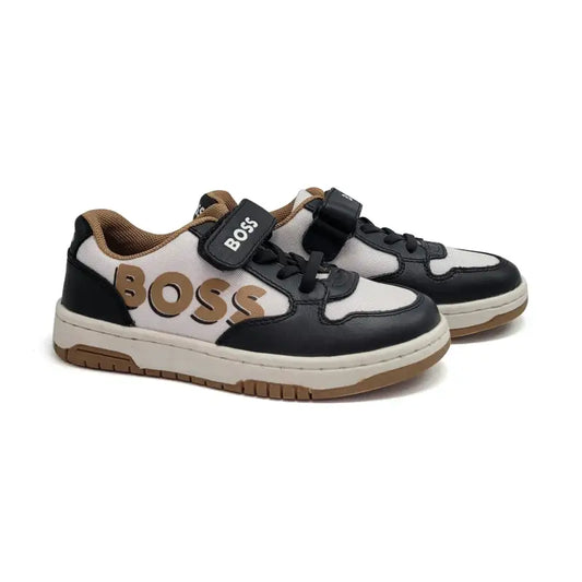 Hugo Boss Tan Black Velcro Sneaker J50875 - BOYS