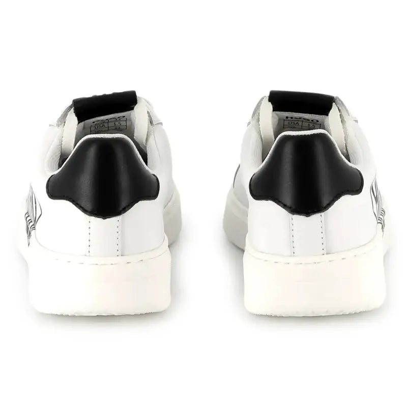 Hugo Boss White Black Lace Sneaker G00303 - BOYS