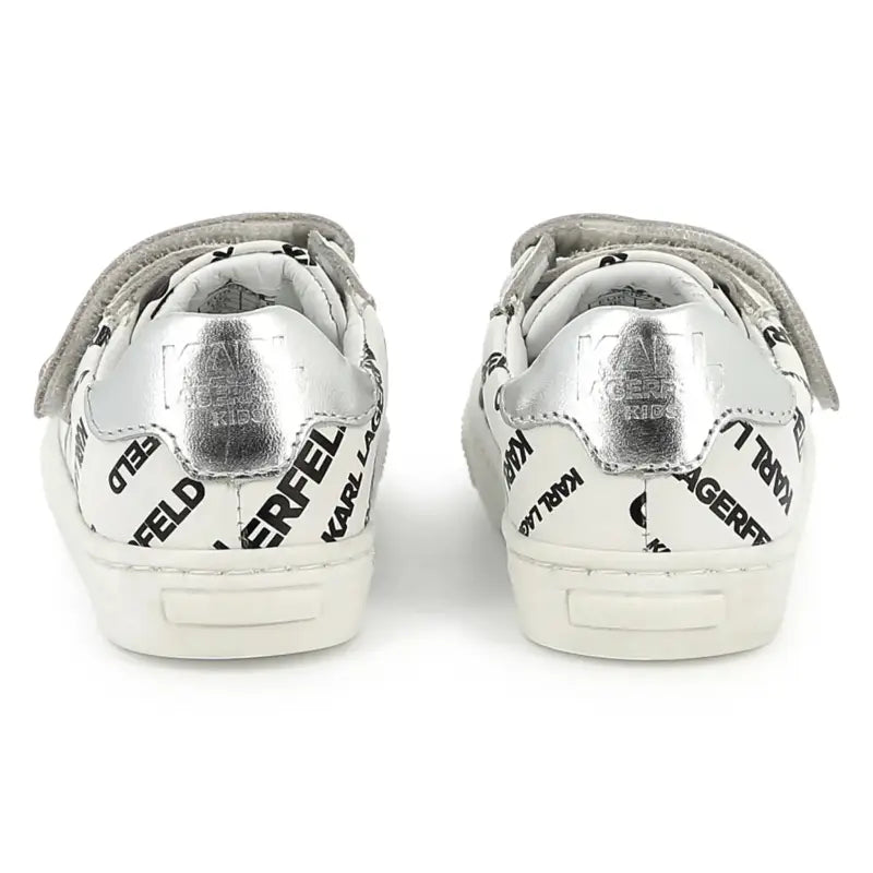 Karl Lagerfeld White Black Infant Velcro Sneaker Z30542 - BOYS