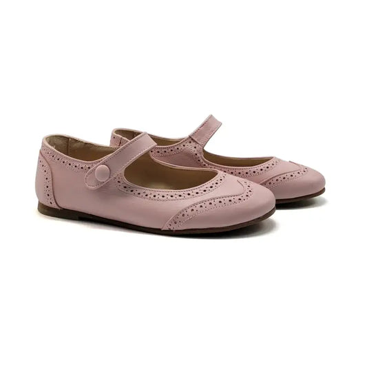 Lmdi Doll Blush Pink Wingtip Mary Jane - GIRLS