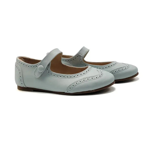 Lmdi Powder Blue Wingtip Mary Jane - GIRLS