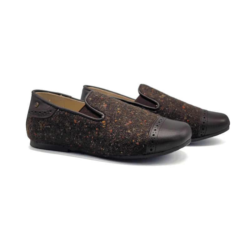 manuela-de-juan-brown-speckled-wool-shoe-boys