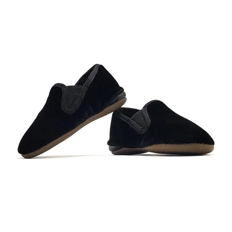 Pepe’ Black Velvet Soft Smoking Slip On 280 - GIRLS