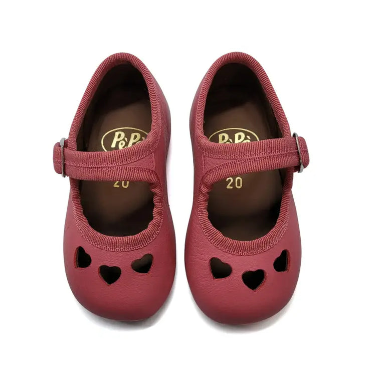 Pepe’ Pink Carnation Heart Mary Jane 285 - GIRLS