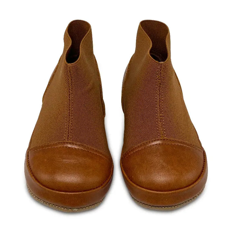 Pepe’ Tabaco Brown Slip On Sock Bootie - BOYS