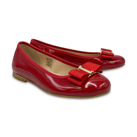 TNY Red Patent Ballet Flat 15437