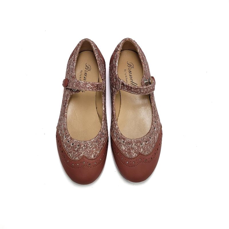 BRUNELLIS-Pink-Stone-Wingtip-Mary-Jane-GIRLS