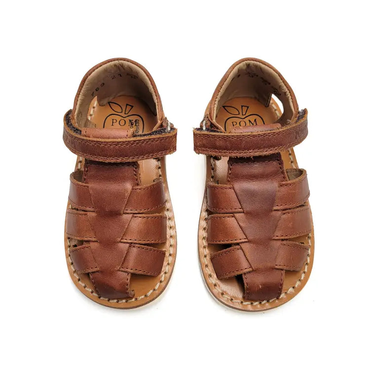 Pom D’Api Plagette Russet Brown Fisherman Sandal - FIRST WALKER