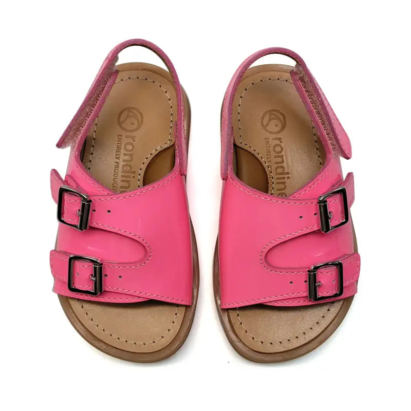 Rondinella Fuchsia Pink Patent Sandal 4742 - GIRLS