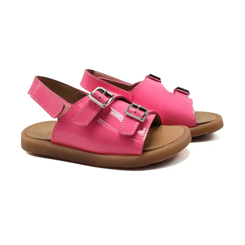 Rondinella Fuchsia Pink Patent Sandal 4742 - GIRLS