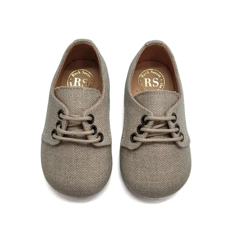 Ruth Secret Natural Linen Lace Shoe 703 - BOYS