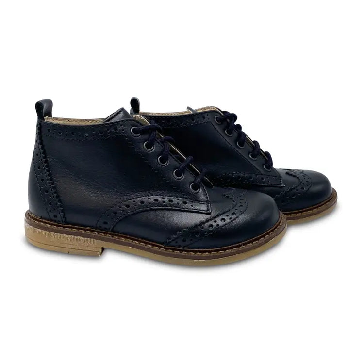 The Eugens Alexis Black Wingtip Lace up Bootie - FIRST WALKER