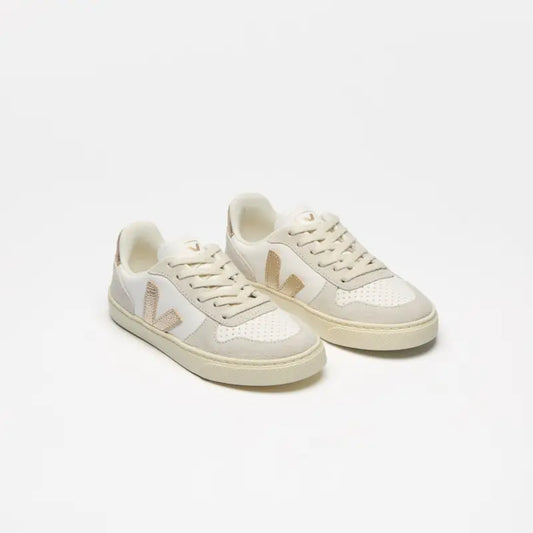 Veja Rose Gold Lace Sneakers V10L - GIRLS