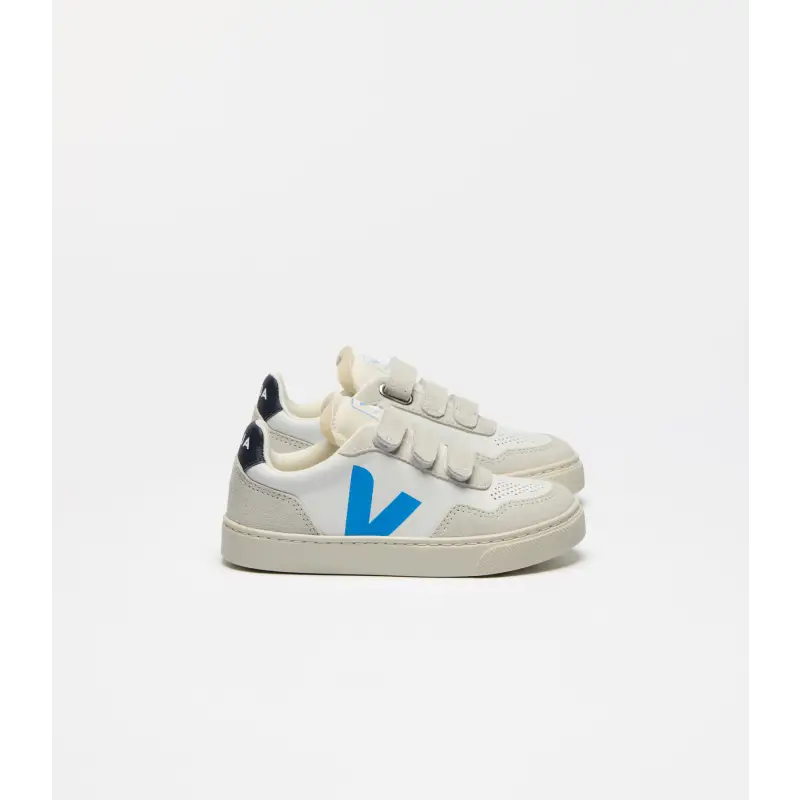 Veja Royal Blue White Triple Velcro Sneaker V103 - BOYS