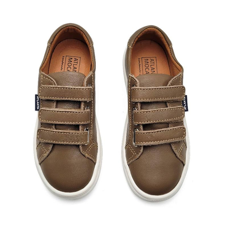 atlanta-mocassin-velcro-sneaker-taupe-girls