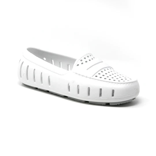 Floafers Posh White Grey Slip On (Ladies)