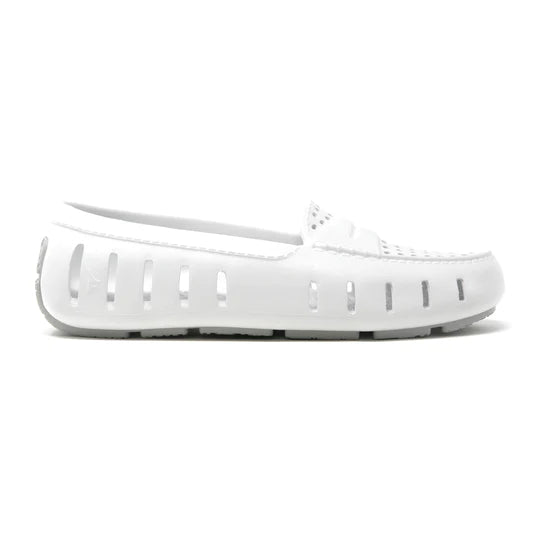 Floafers Posh White Grey Slip On (Ladies)