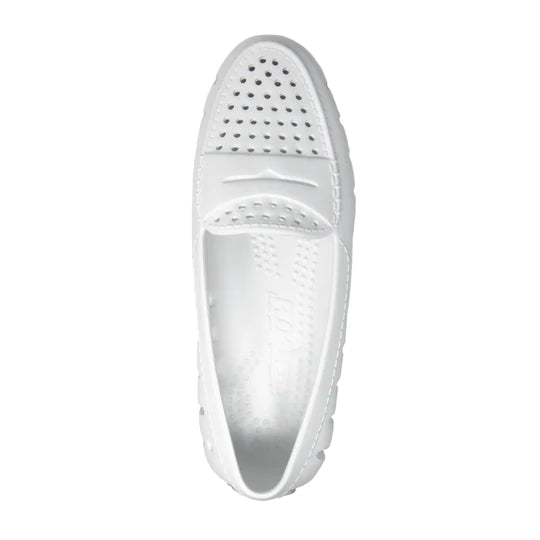 Floafers Posh White Grey Slip On (Ladies)