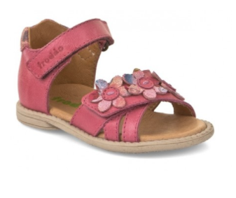 Froddo Coral Flower Leather Velcro Sandal (First Walker) 2150082