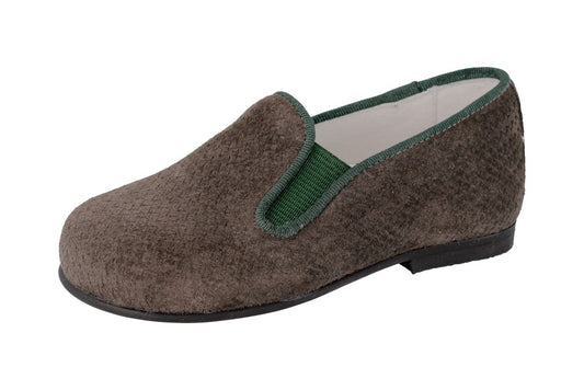 Andaninies Grey Suede Smoking Slip On 182447