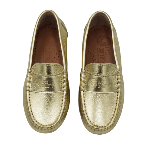 LMDI Gold Slip On Loafer