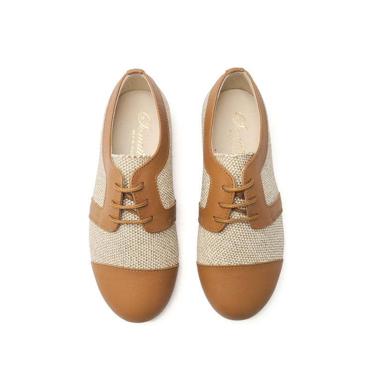 Sonatina Sir Cognac Woven Oxford