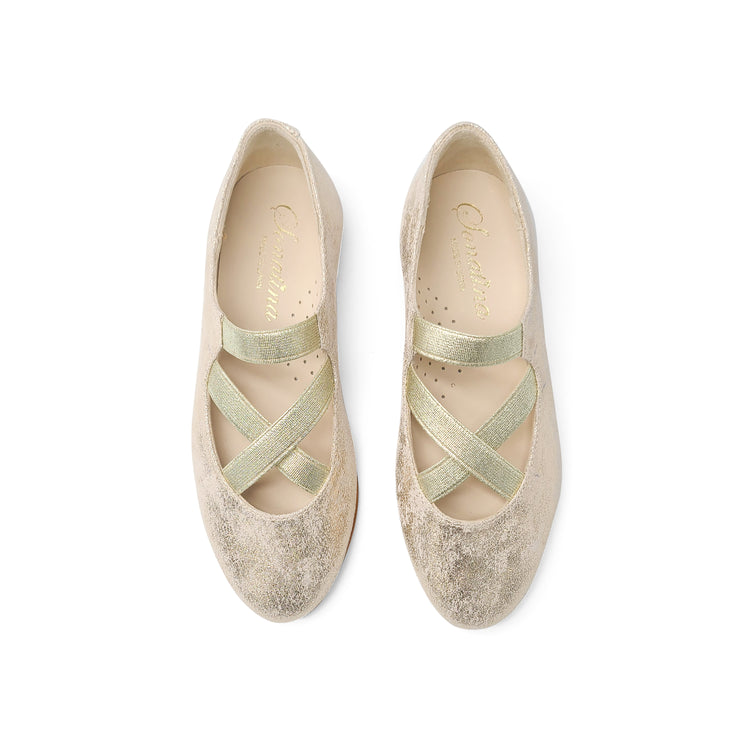 Sonatina Lady Gold Elastic Slip On