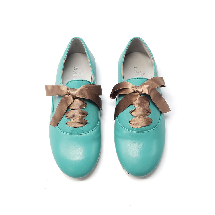 Bellusa Sea Foam Green Lace Up Oxford. ***Final Sale