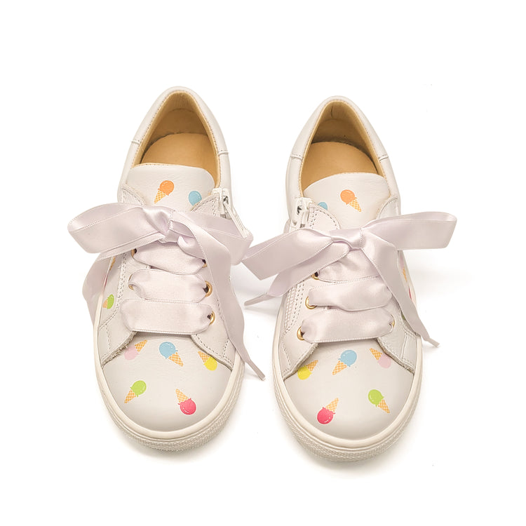 Andanines White Ice Cream Sneaker 221666