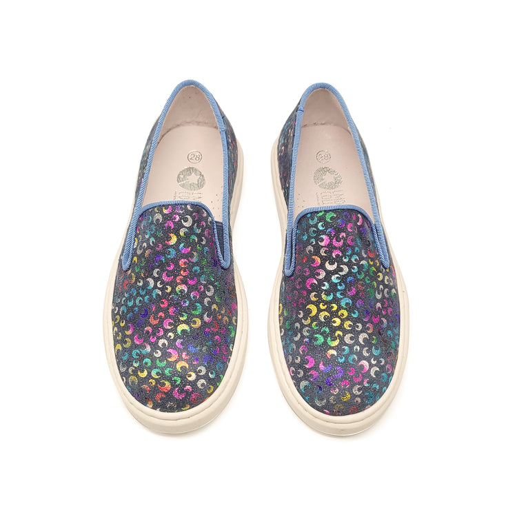 LMDI Deportivas Denim Rainbow Moon Slip On Sneaker