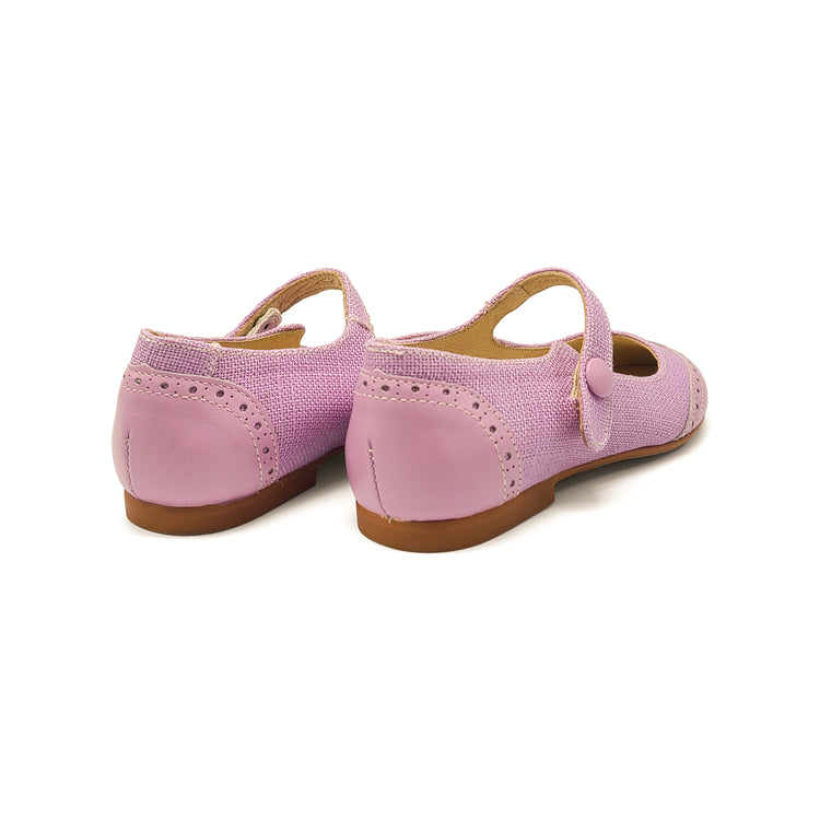 Blublonc Celia Two-Toned Lavender Wingtip Mary Jane