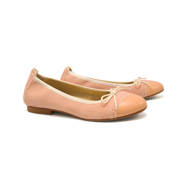 Blublonc Lilly Pink Wingtip Ballet Flat