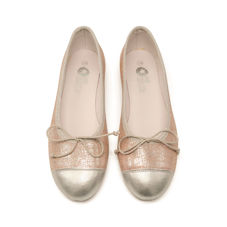 LMDI Blush Silver Ballet Flat