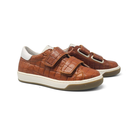 MAA Brown Woven Velcro Sneaker C285