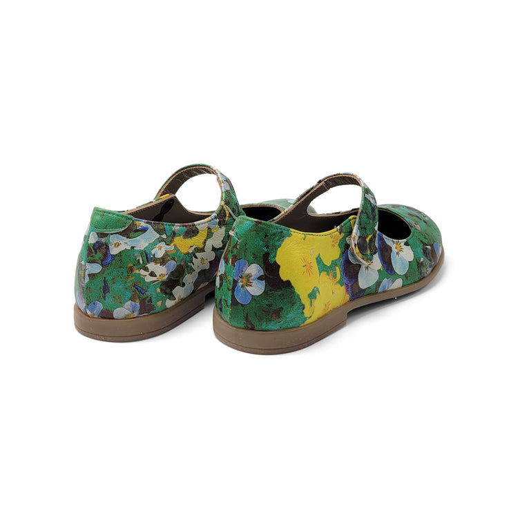 Pepe Green Yellow Floral Mary Jane 3200AU