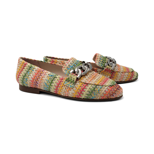 Brunella Colorful Crochet Chain Slip On 414